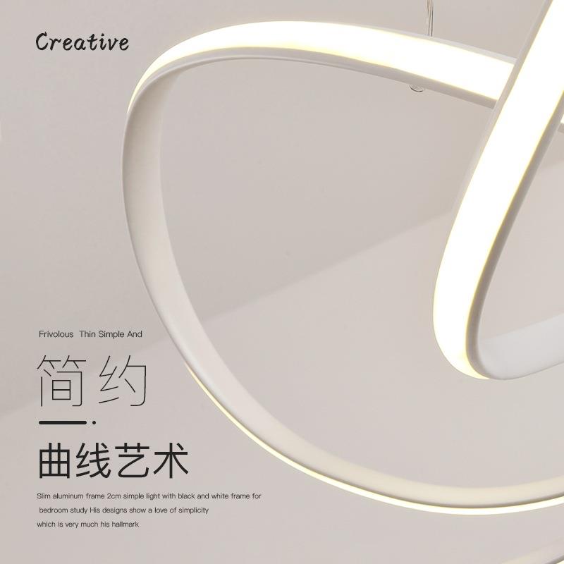 北饭欧餐厅吊灯现代简约创意餐桌910卧室级高感吊线灯山灯具厂直