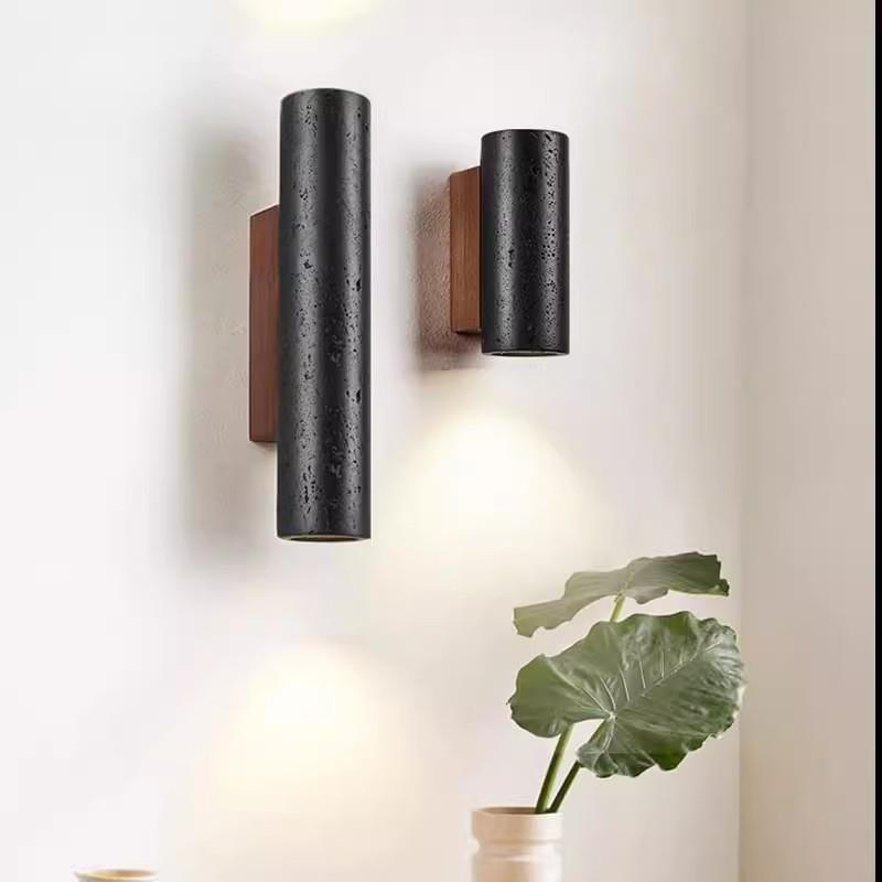 复古2洞石0BD-005525款艺术创意民宿客厅楼梯玄关主卧床头黄背景