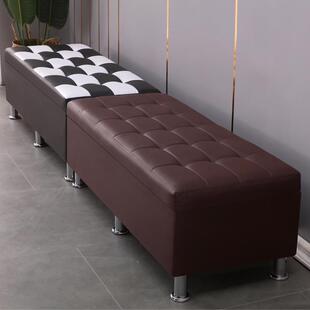 装店长方形沙发换鞋凳床KGW尾多室功储能物收服纳凳更衣试衣间凳