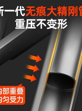 家用折叠不锈钢伸缩梯节子多功能缩人字携梯梯伸子加厚EQG竹便升