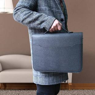 a400518拉手提文件夹链定制商务办公公文包公会议资料袋图案司log