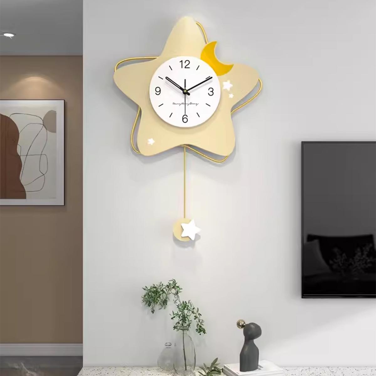 现代简大约气钟表客厅挂钟023新款创意餐厅装YH227H饰挂墙家时钟2