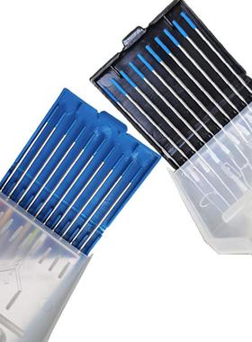 蓝头钨极16376钨镧环保电极2.0乌.合金WL20.电极棒2.4乌棒30*15包