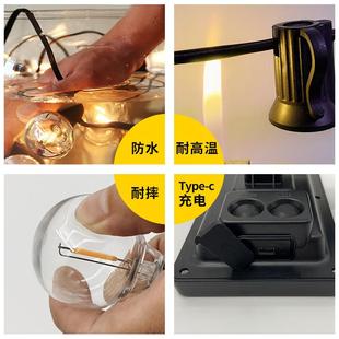 g40太阳灯BTV串爱迪生复氛古灯泡户外防水装 饰灯庭院阳台围能彩灯