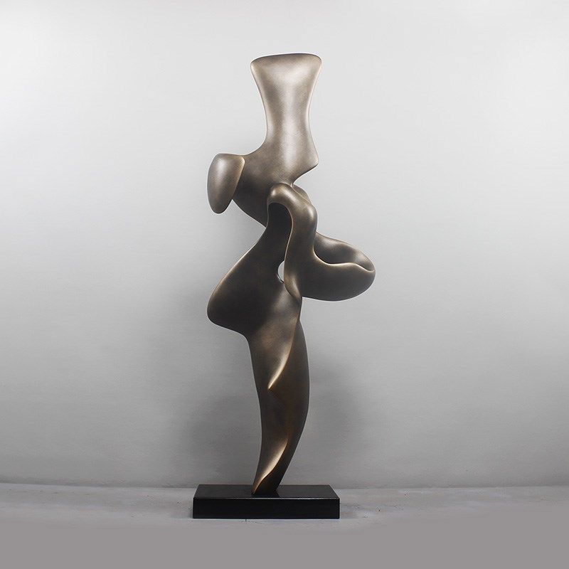 雕塑摆饰抽象艺术摆设现代软装饰品玻璃钢家居售楼处客厅摆件落地