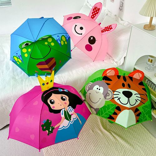 儿童雨伞可爱耳朵造型伞幼儿园小孩公主伞男女宝宝超轻遮阳小伞