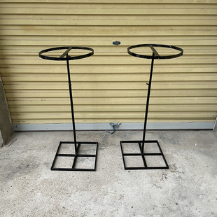 新款婚庆铁艺定制吊顶圆环站立支撑架可升降婚礼场景路引花环装饰