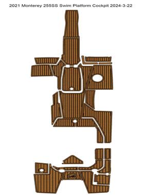 2021Monterey255SS游艇船舶EVA柚木地板eBay热销