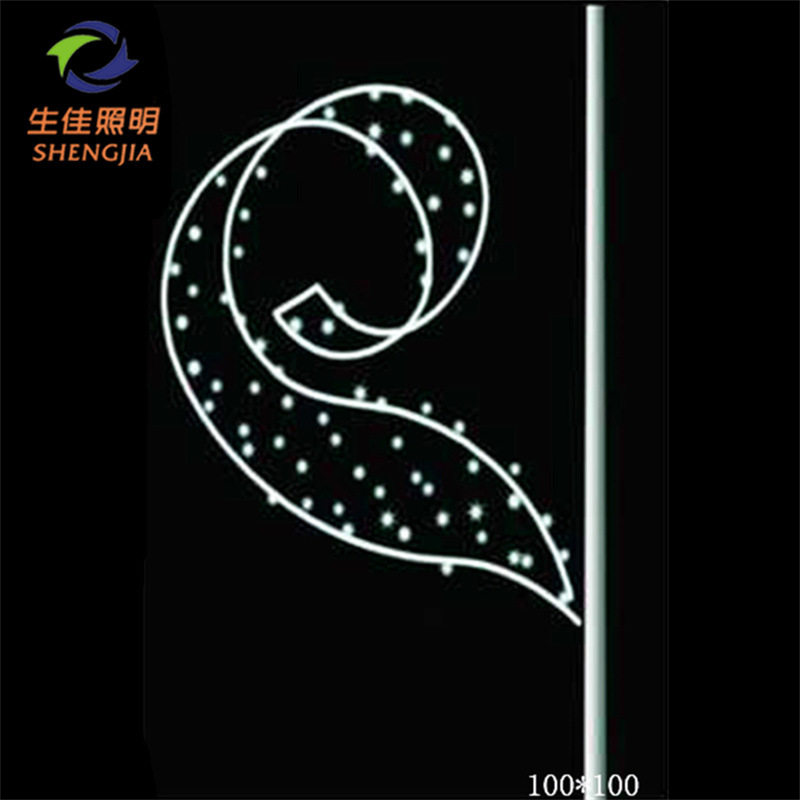 LED造型灯节日道路灯杆LED发光铁艺图案灯平面艺术造型景观灯