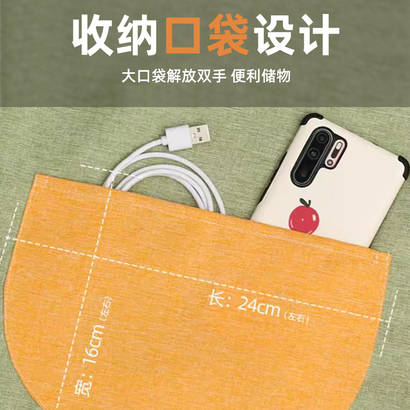 围裙家用厨房防水防油污渍夏季薄款可爱挂脖可擦手带口袋做饭围腰,家庭/个人清洁工具,围裙,淘宝优惠券,粉丝福利购,淘宝优惠卷