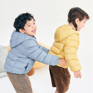 儿童轻薄羽绒服男款女童秋季外套中小童宝宝外穿婴儿童装冬装衣服