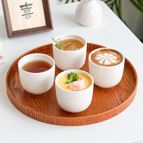 泥火匠 陶瓷带盖隔水小炖盅家用蒸蛋专用汤盅茶杯酒杯咖啡杯套装
