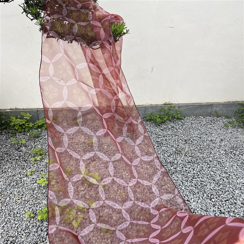 花月宴汉服披帛大方量舞蹈飘带多色女汉服配饰仙气百搭唐风团花