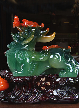 招财貔貅摆件财源滚滚皮丘收银前台装饰办公室桌玄关客厅开业礼品