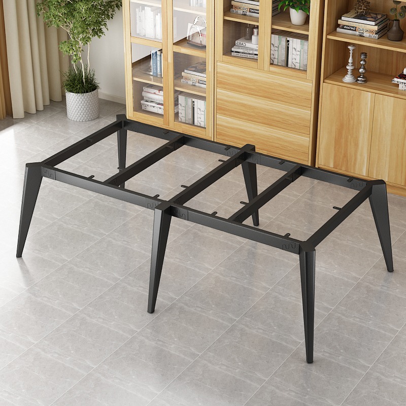 铁艺桌腿支架岩板桌架底座餐桌腿铁架架子书桌桌子腿金属桌脚定制