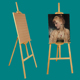 多功能1.5米木制画架展示架画板套装 折叠4K绘画素描实木画架初学