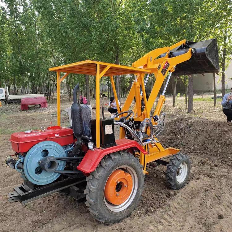 柴油铲车农用小型四驱电动装载机养殖场清粪机建筑工地推土机厂家
