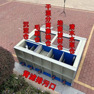 大型锦鲤鱼池背部过滤系统观赏鱼缸高密度养殖落地缸超白玻璃鱼箱