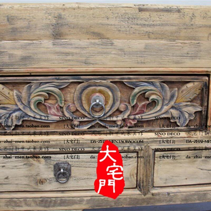 【大宅门出品】神台供桌中式老门板雕花供案五屉香案供台佛桌条案