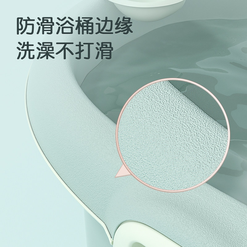儿童泡澡桶宝宝婴儿游泳桶洗澡沐浴桶小孩子可坐家用加厚大号浴盆