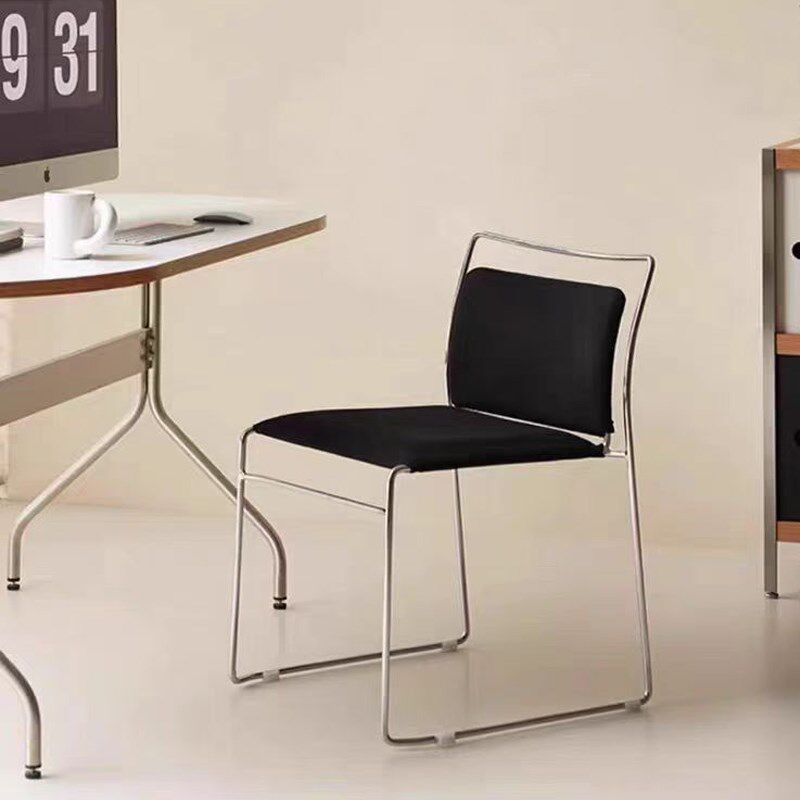 中古风餐椅家用包豪斯小户型网红高级感书房椅咖啡厅软包靠背椅子