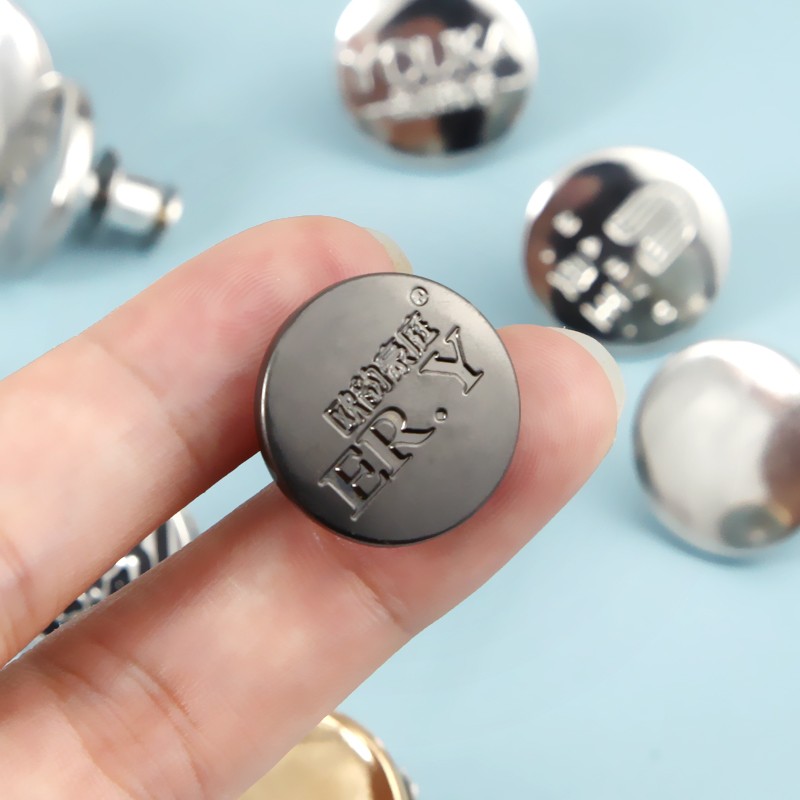 大号定做logo20mm25mm窗帘纽扣免钉牛仔裤收腰扣免打孔调节绑带扣