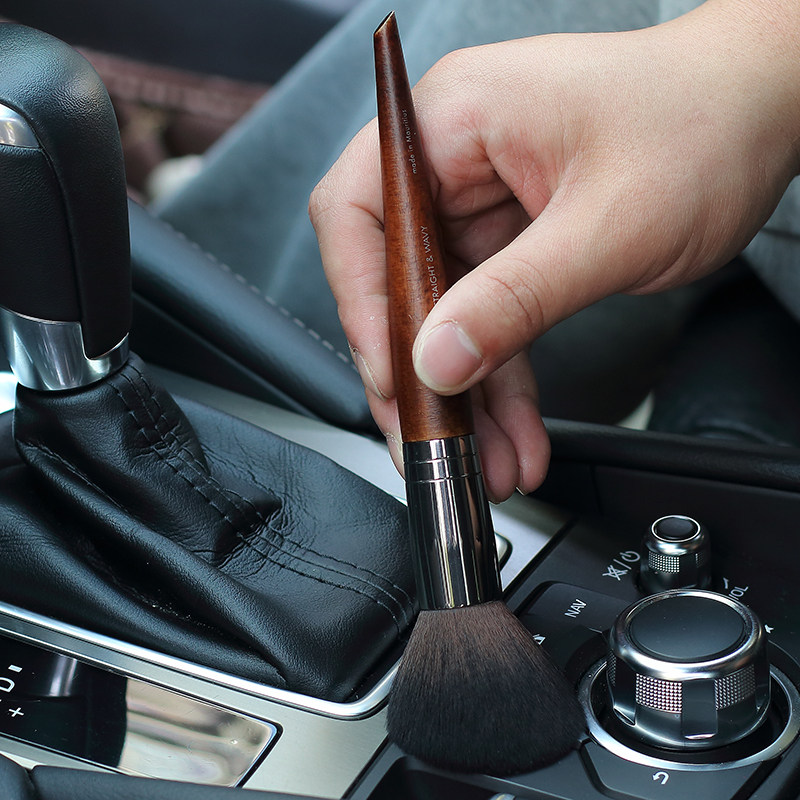 汽车内饰清洁刷出风口缝隙灰尘刷子纤维软毛刷汽车清洗工具毛刷子