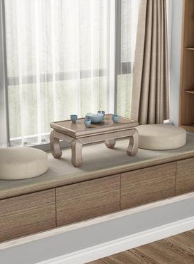 IL实木简约卧室飘窗柜子阳台窗台柜矮柜可坐地柜抽屉置物柜储物定