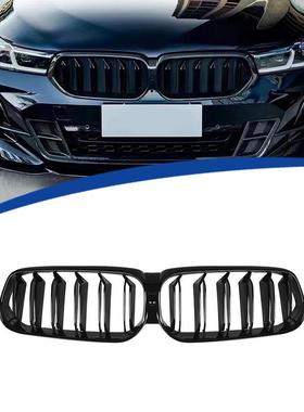 适用于2021-2023款宝马6GTG32双线款亮黑中网原车替换