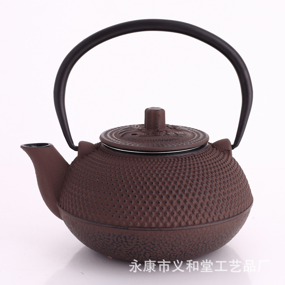 550ml出口彩色铸铁茶壶搪瓷内壁日式生铁壶