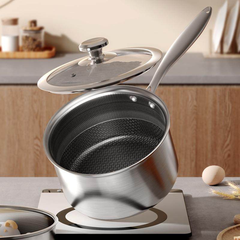 严选不锈钢316奶锅适用炉灶通用特色西式风格复合多层底无涂层锅,纺织面料/辅料/配套,纺织机械配件,淘宝优惠券,粉丝福利购,淘宝优惠卷