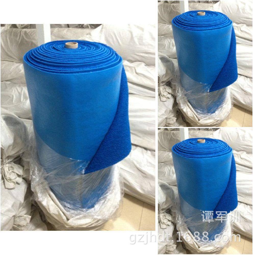 供应PVC蓝色丝圈脚垫塑料制品地垫logo门垫
