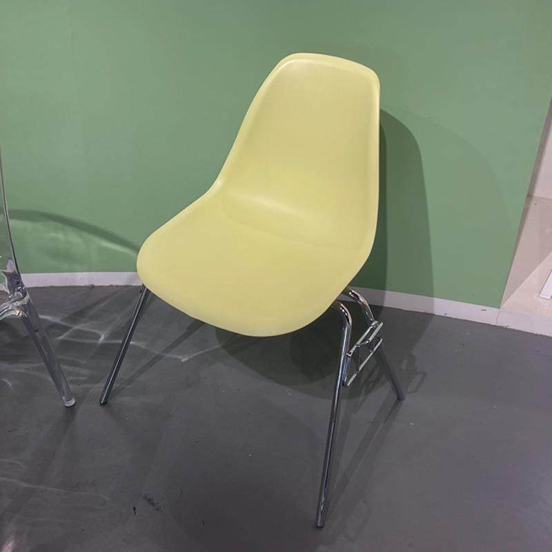 北欧网红餐椅中古设计师家用无扶手椅现代简约办公可叠放靠背椅子