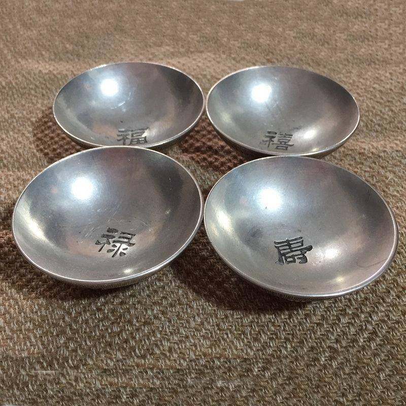 工艺银碗碗福铜禄寿喜碗工艺00698礼品银银白镀银餐具