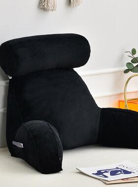 纯色床头三角靠枕卧室圆大床上沙KZ0008发飘窗抱枕洗靠背垫可拆带