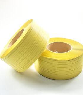 PP打包带包黄色打包带带纸箱环保包装带塑料机用打带1207厂家爆款