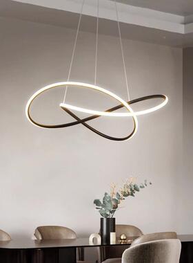 餐厅吊现代简约3072吧台厅餐桌灯网红卧室吊灯025年新灯饭款中山