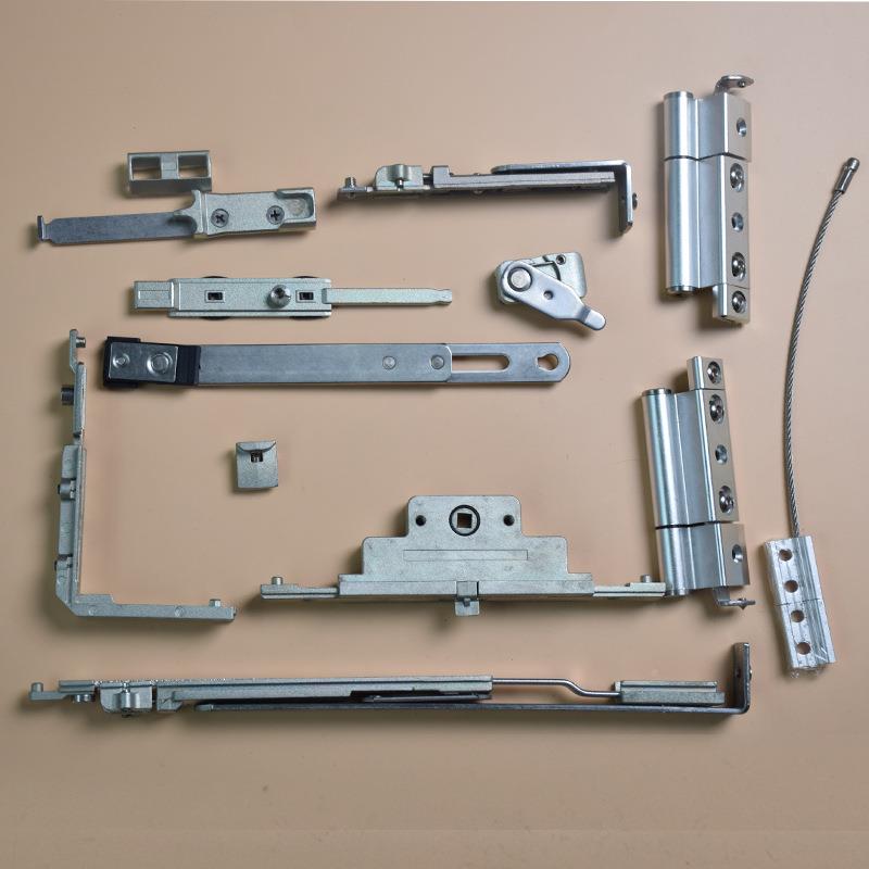 合页铰链款下悬C20K23断桥门窗五槽金配外平开改外开下悬窗槽件户