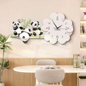 饰画创意钟表挂画奶油挂风钟家用静音饭挂厅时钟cp 装 饰钟餐装 652