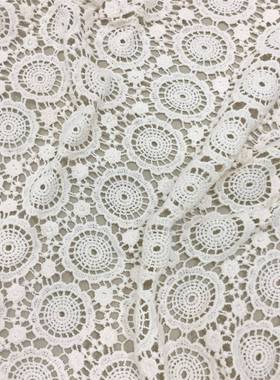 镂溶面料水蕾丝花110M1887-3J绣C空M宽圆圈手工DIY服装服饰辅料花