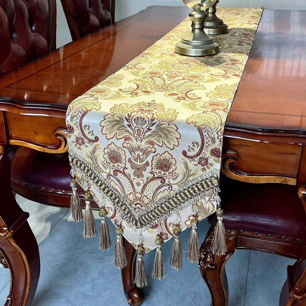 桌旗式长简欧约奢华现代视条美式餐桌布茶几桌布tb-57311电柜装饰,居家布艺,桌旗,淘宝优惠券,粉丝福利购,淘宝优惠卷