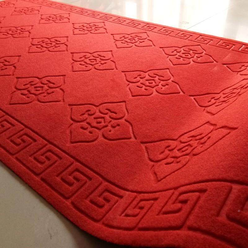 整卷5拉绒地印花地垫5-6mm电卷材梯走廊满铺酒店毯1m长可裁剪