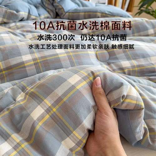 10A抗菌秋四被被双芯礼品被学生宿舍BSK-无印夏被单人被子季春被