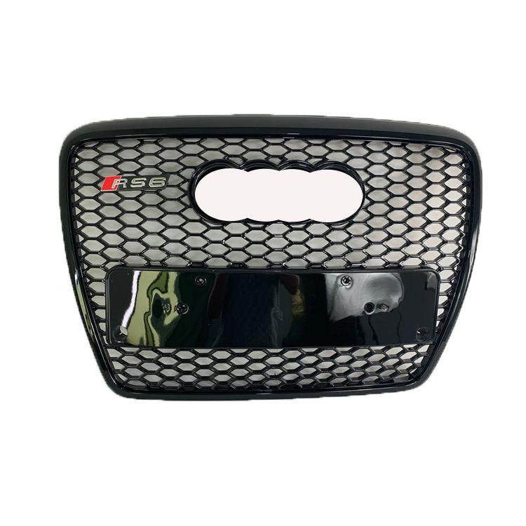 1适用于奥迪A6L改装R6中网22005-01年a6l老CS6蜂窝无标格栅33前脸