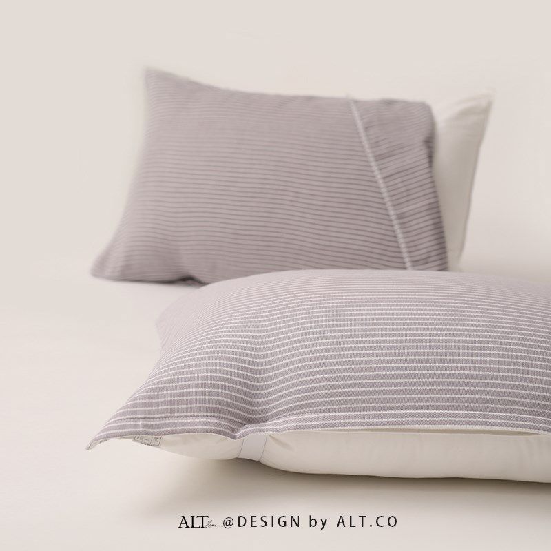 枕巾纯棉纱布一对装高档男士防头油枕头盖H巾可固定防脱落2024新