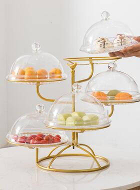 多层果北盘客家用干果盘收纳厅零食19941盘欧现代创意网红点心盘