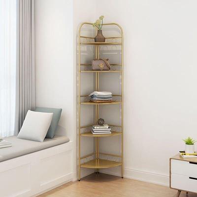 转角置物架客厅墙角架床头靠墙架子卧室收纳架铁艺隔板拐角沙格坤