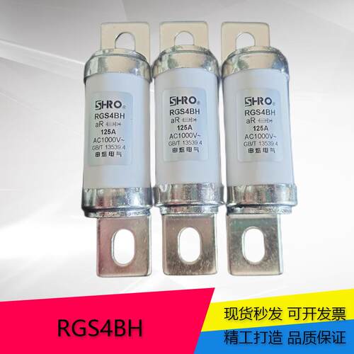 申熔圆管螺栓熔断器RGS4BH1000V100A/125A/160A/200A/250A