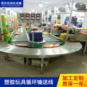 非标生产线不锈钢流水线90°转弯机塑胶玩具循环装配线