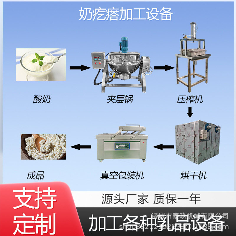 全套蒙古奶油加工机器全自动奶渣过滤浓缩设备酥油稀奶油生产设备